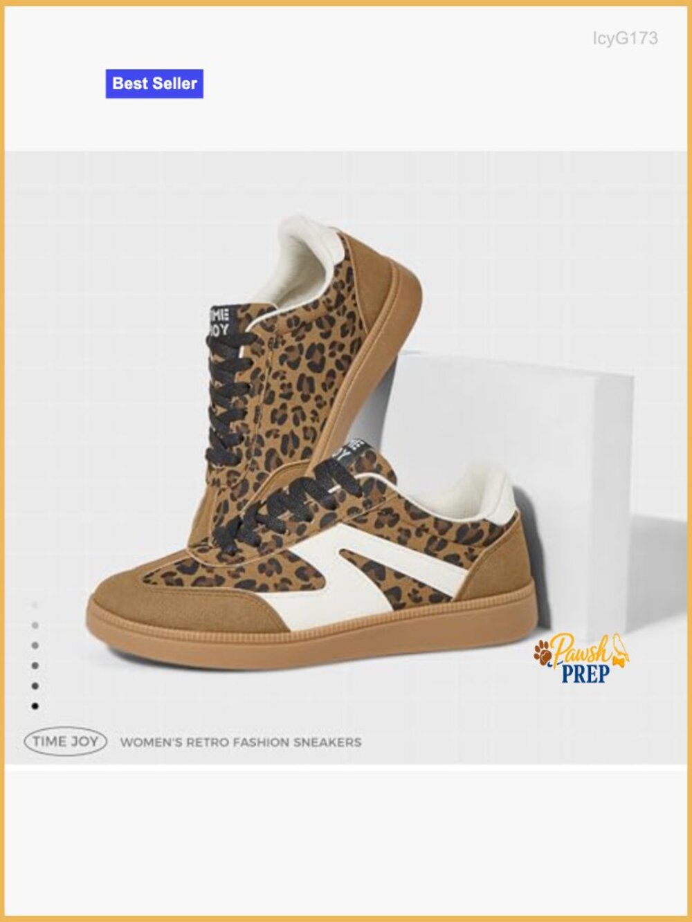 Vintage Leather & Suede Patchwork Sneakers, Cushioned Non-Slip Retro Shoes - Picture 6 of 7